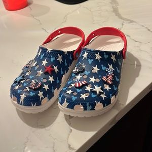 Disney Patriotic Crocs (with gibbets)